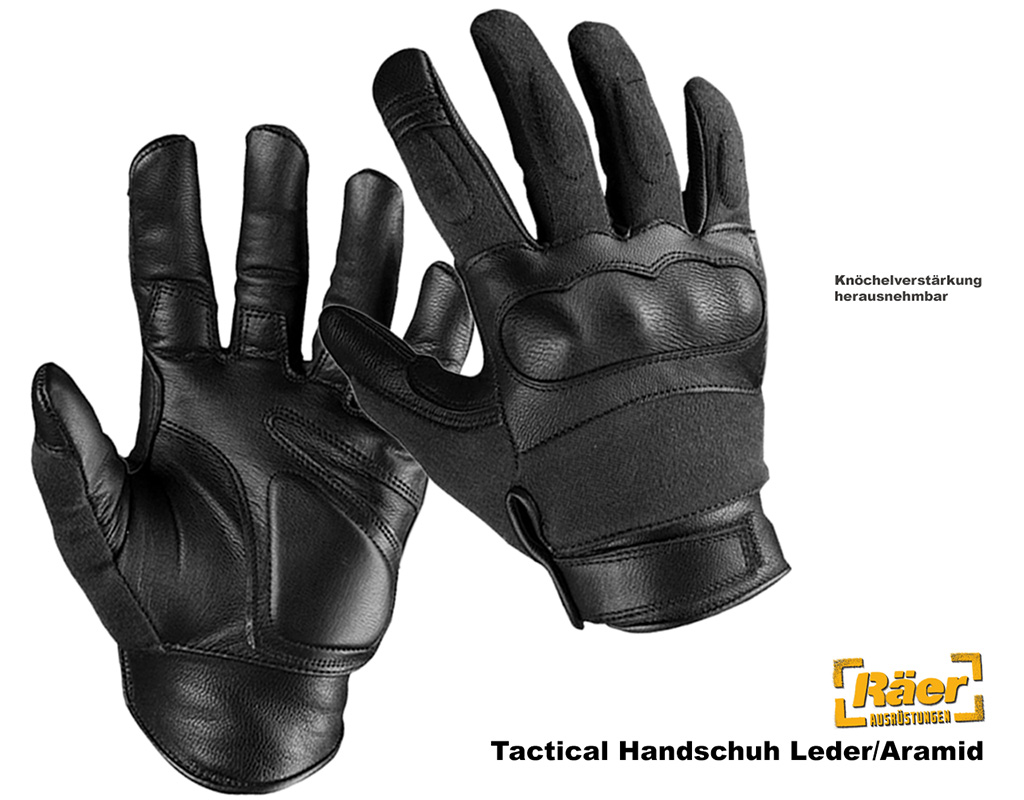 Mil-Tec Tactical Handschuhe Leder/Aramid    A