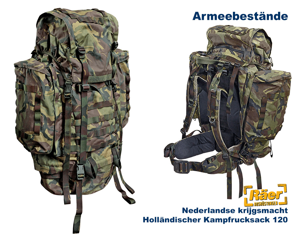 Holländischer Kampfrucksack 120 "groß" m. St.    B