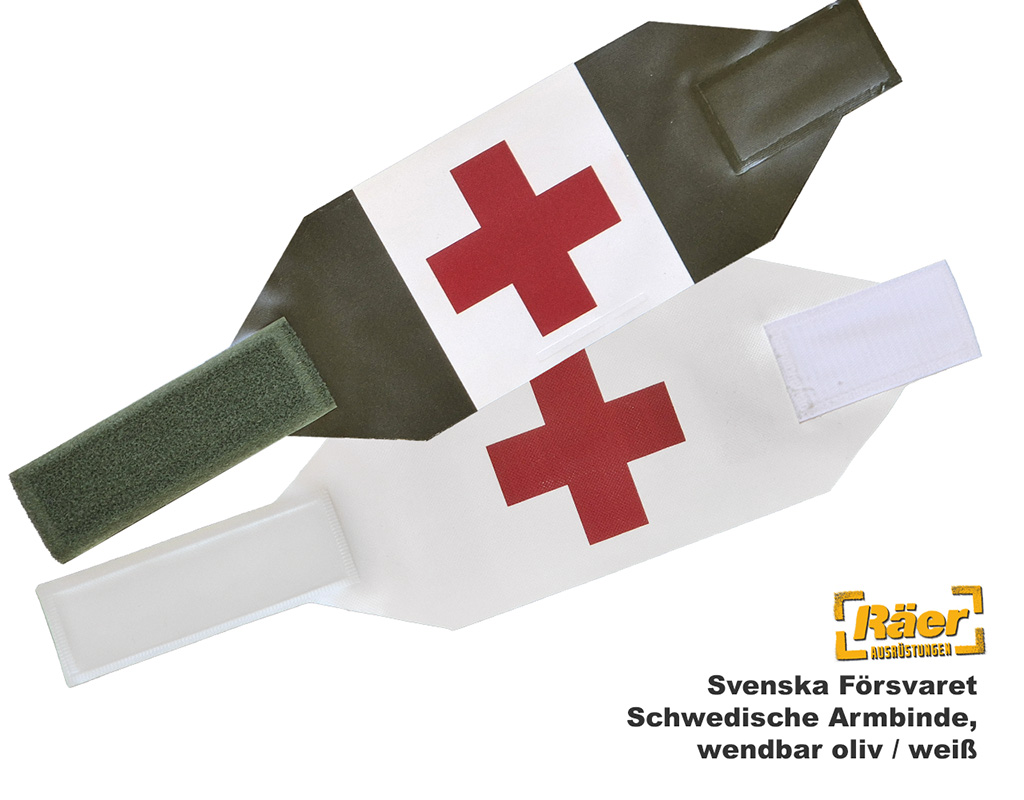 Schwedische Armbinde Rot-Kreuz   A/B